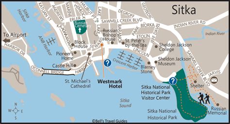 city map of sitka alaska.